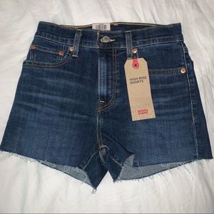 LEVIS high rise jean shorts